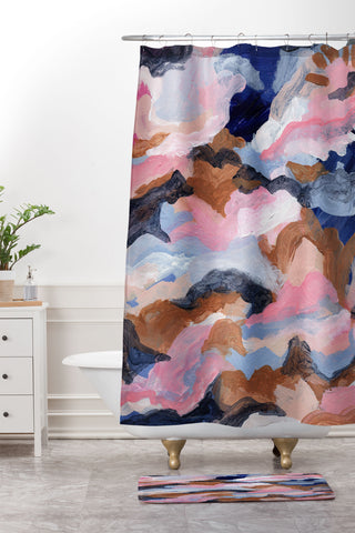 Laura Fedorowicz Abundant Sky Shower Curtain And Mat