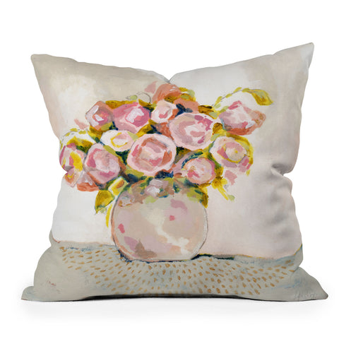 Laura Fedorowicz Always Choose Flowers Outdoor Throw Pillow