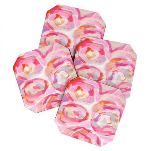 Laura Fedorowicz Apple Blossoms Coaster Set