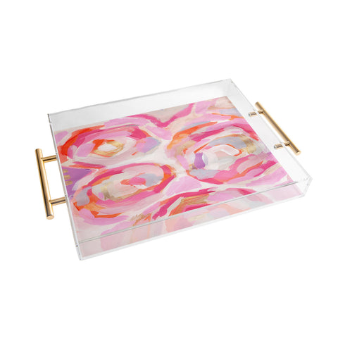 Laura Fedorowicz Apple Blossoms Acrylic Tray