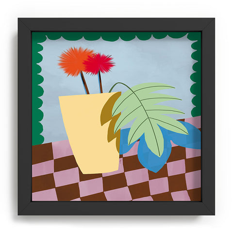 Laura Fedorowicz Bam Bouquet Green Recessed Framing Square