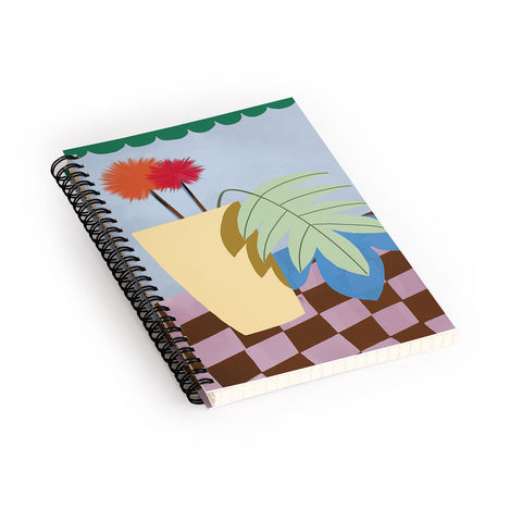 Laura Fedorowicz Bam Bouquet Green Spiral Notebook