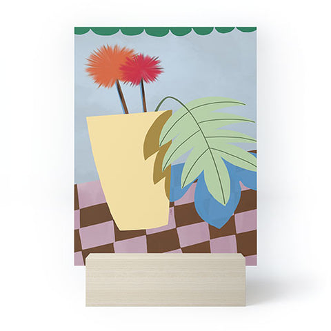 Laura Fedorowicz Bam Bouquet Green Mini Art Print