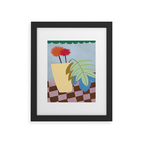 Laura Fedorowicz Bam Bouquet Green Framed Art Print