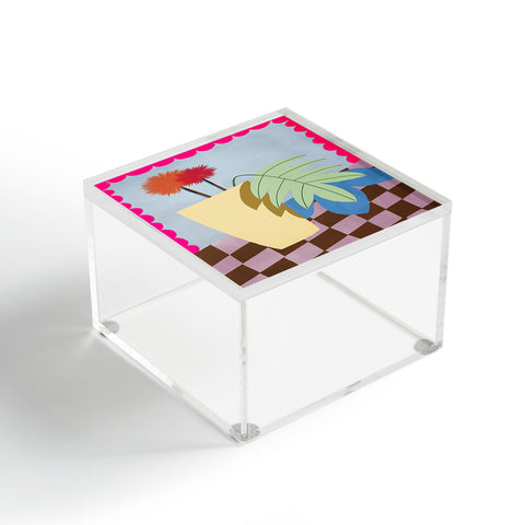 Laura Fedorowicz Bam Bouquet Hot Pink Acrylic Box