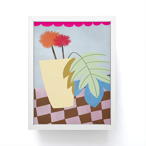 Laura Fedorowicz Bam Bouquet Hot Pink Framed Mini Art Print