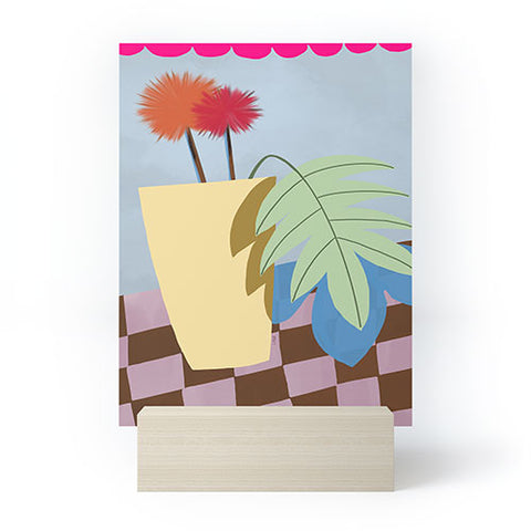 Laura Fedorowicz Bam Bouquet Hot Pink Mini Art Print
