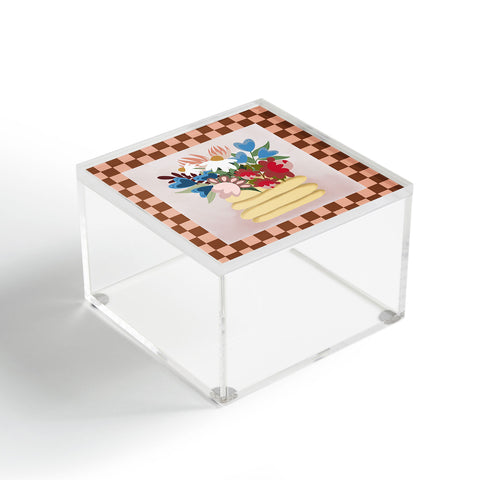 Laura Fedorowicz Bees Knees Peach and Rust Acrylic Box