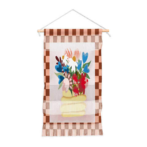 Laura Fedorowicz Bees Knees Peach and Rust Wall Hanging Portrait