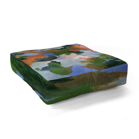 Laura Fedorowicz Birdie Boi Floor Pillow Square