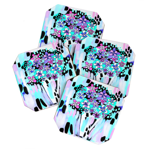 Laura Fedorowicz Bloom Even in the Dark Coaster Set