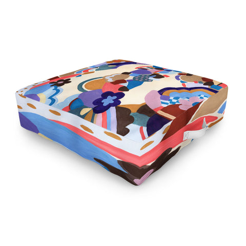 Laura Fedorowicz Blossoms Outdoor Floor Cushion