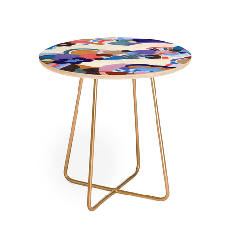 Laura Fedorowicz Blossoms Round Side Table