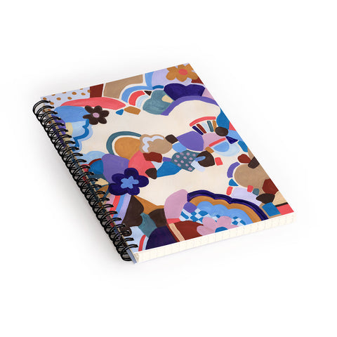 Laura Fedorowicz Blossoms Spiral Notebook