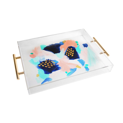 Laura Fedorowicz Blush Abstract Acrylic Tray
