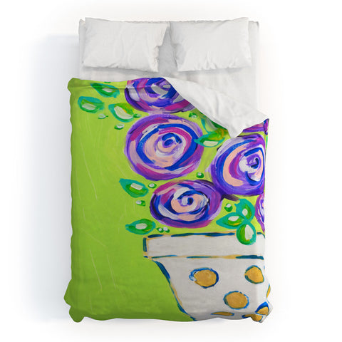 Laura Fedorowicz Bouquet for Two Duvet Cover