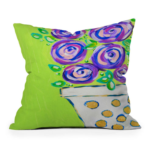 Laura Fedorowicz Bouquet for Two Outdoor Throw Pillow