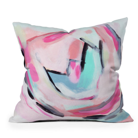 Laura Fedorowicz Candy for Breakfast Outdoor Throw Pillow