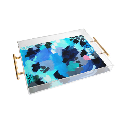 Laura Fedorowicz Cloudy with a Chance of Pink Acrylic Tray