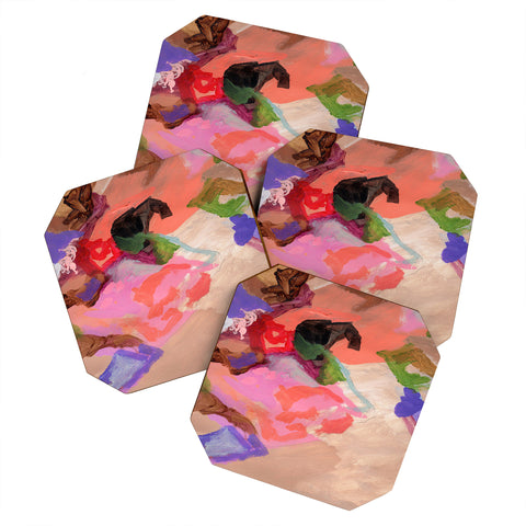 Laura Fedorowicz Contented Coaster Set