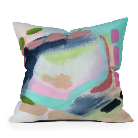 Laura Fedorowicz Crazy Daisy Outdoor Throw Pillow