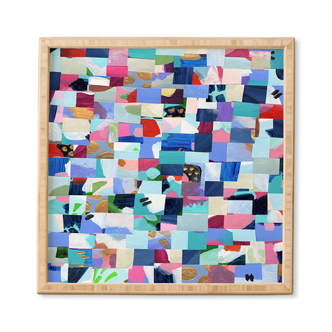 Laura Fedorowicz Fabulous Collage Blue Framed Wall Art