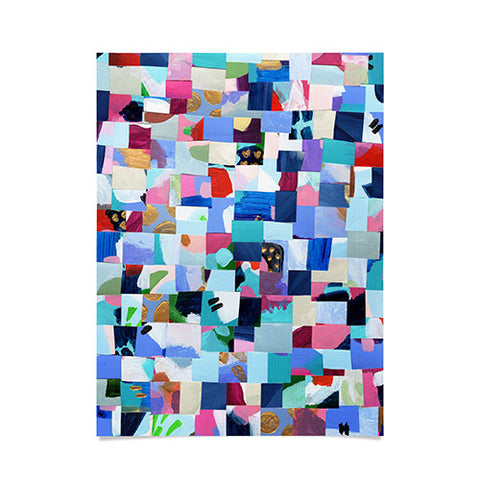 Laura Fedorowicz Fabulous Collage Blue Poster