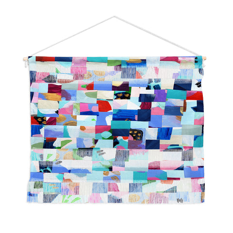 Laura Fedorowicz Fabulous Collage Blue Wall Hanging Landscape