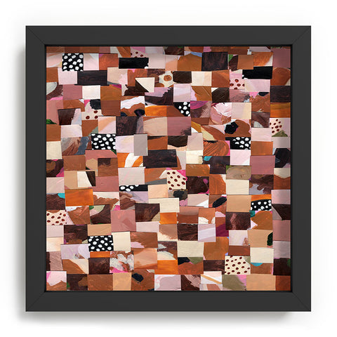 Laura Fedorowicz Fabulous Collage Brown Recessed Framing Square