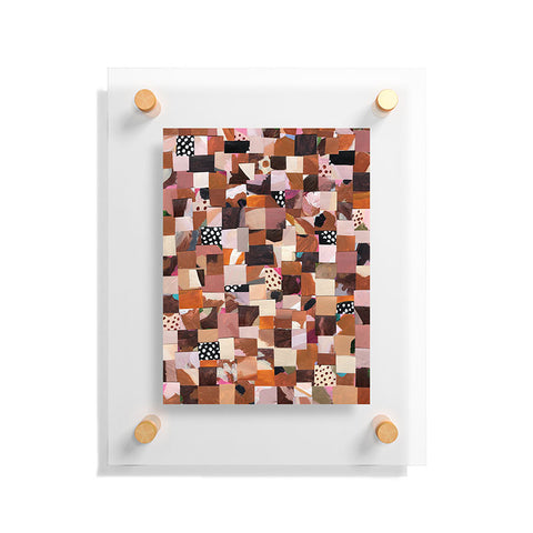 Laura Fedorowicz Fabulous Collage Brown Floating Acrylic Print