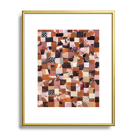 Laura Fedorowicz Fabulous Collage Brown Metal Framed Art Print