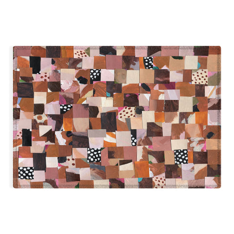 Laura Fedorowicz Fabulous Collage Brown Outdoor Rug