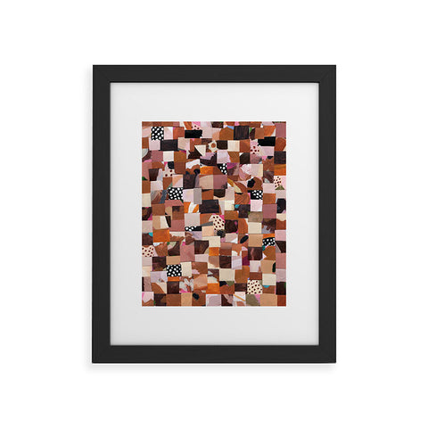 Laura Fedorowicz Fabulous Collage Brown Framed Art Print