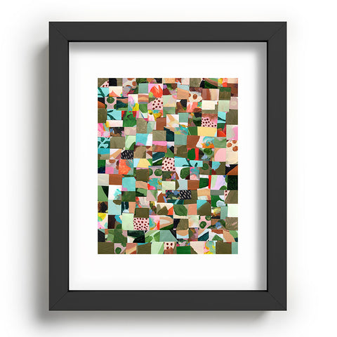 Laura Fedorowicz Fabulous Collage Green Recessed Framing Rectangle