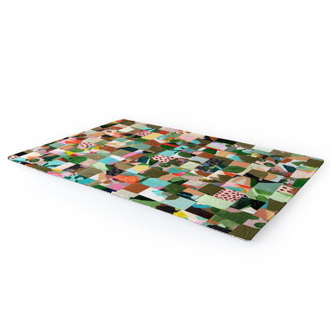 Laura Fedorowicz Fabulous Collage Green Area Rug