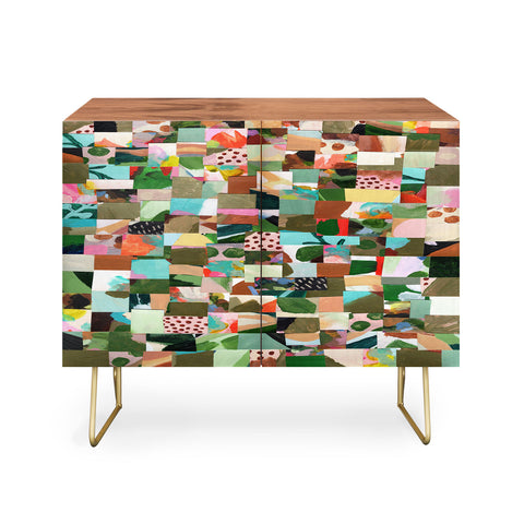 Laura Fedorowicz Fabulous Collage Green Credenza