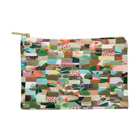 Laura Fedorowicz Fabulous Collage Green Pouch