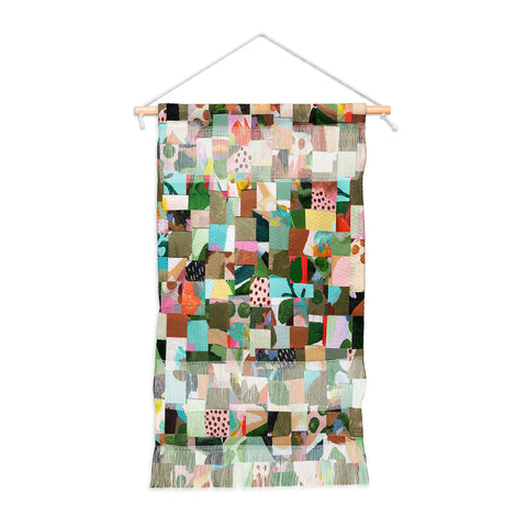 Laura Fedorowicz Fabulous Collage Green Wall Hanging Portrait