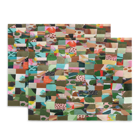 Laura Fedorowicz Fabulous Collage Green Placemat