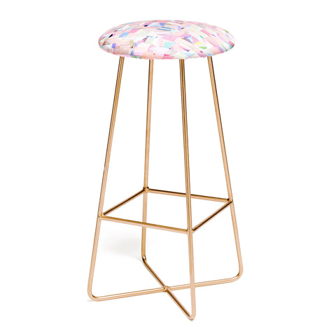 Laura Fedorowicz Fabulous Collage Pastel Bar Stool