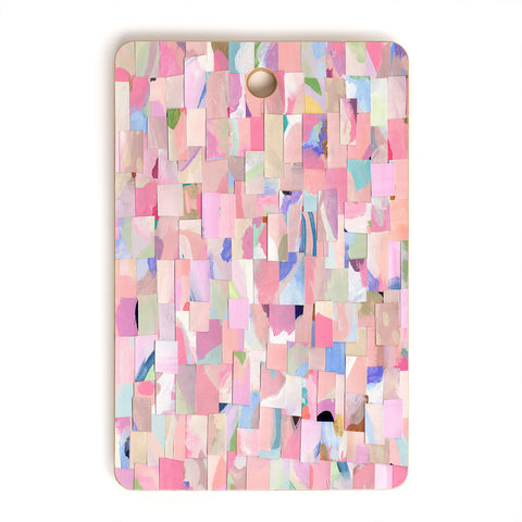 Laura Fedorowicz Fabulous Collage Pastel Cutting Board Rectangle
