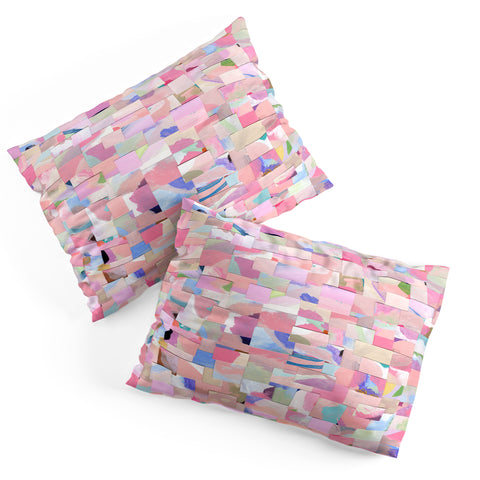 Laura Fedorowicz Fabulous Collage Pastel Pillow Shams