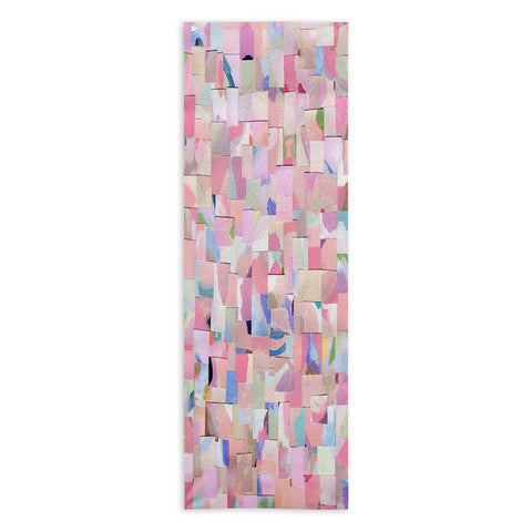 Laura Fedorowicz Fabulous Collage Pastel Yoga Towel