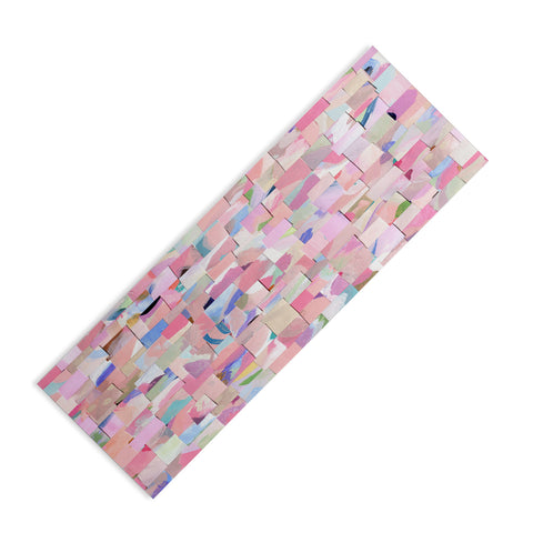 Laura Fedorowicz Fabulous Collage Pastel Yoga Mat