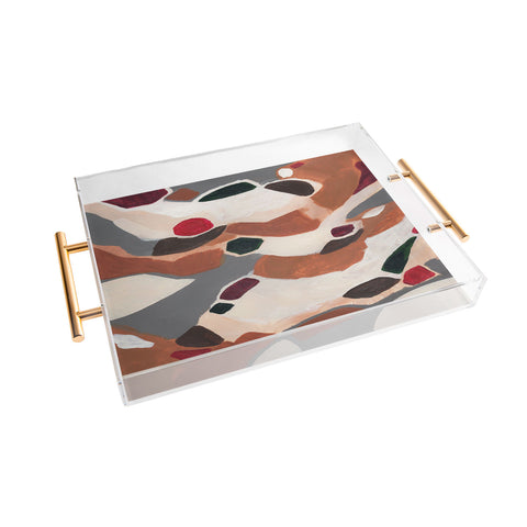 Laura Fedorowicz Gingerbread Geometric Acrylic Tray