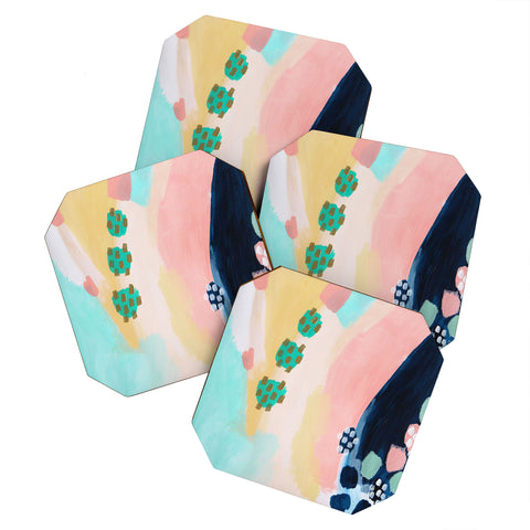 Laura Fedorowicz Happy is Contagious Coaster Set