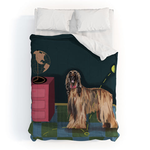 Laura Fedorowicz Happy Portrait Comforter