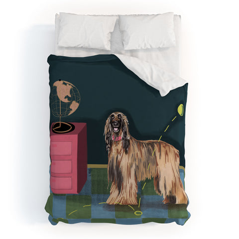 Laura Fedorowicz Happy Portrait Duvet Cover
