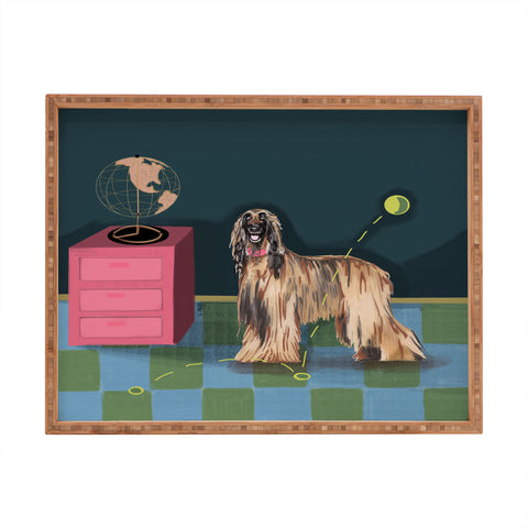 Laura Fedorowicz Happy Portrait Rectangular Tray