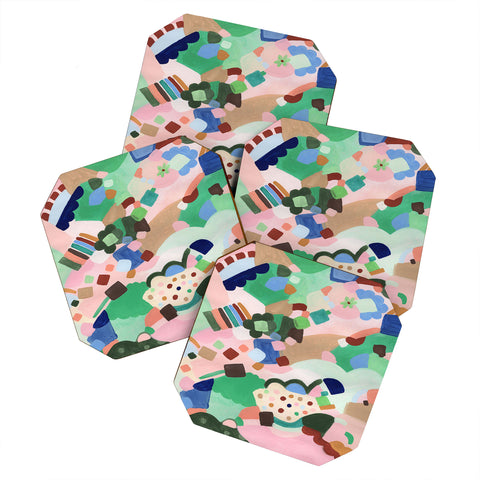 Laura Fedorowicz Happy Shapes Coaster Set